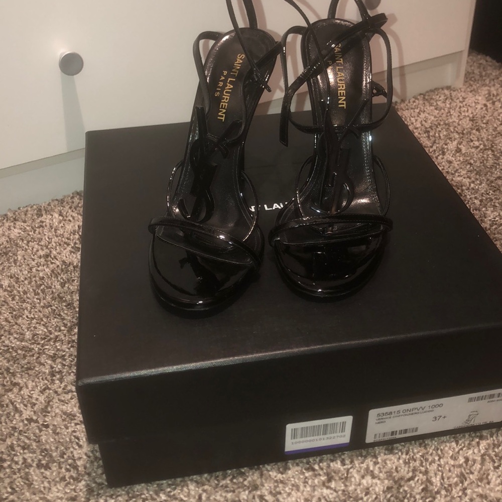 Yaws Saint Laurent CASSANDRA SANDALS WITH BLACK